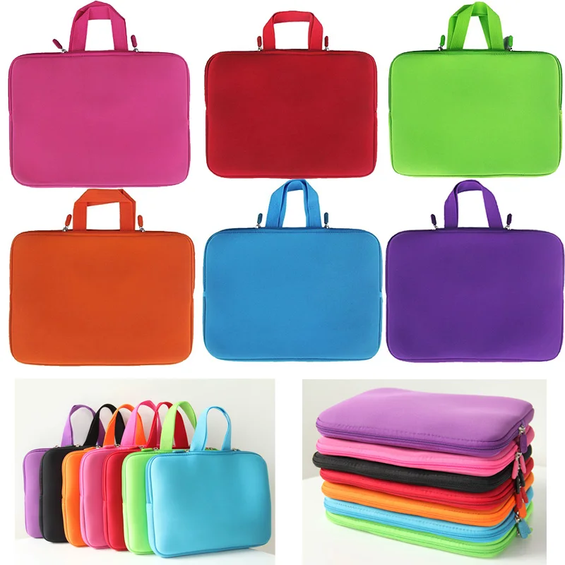 Чистый цвет 13 3 дюйм(ов) ноутбук сумка с ручкой молния laptop sleeve Чехол Protector сумки для