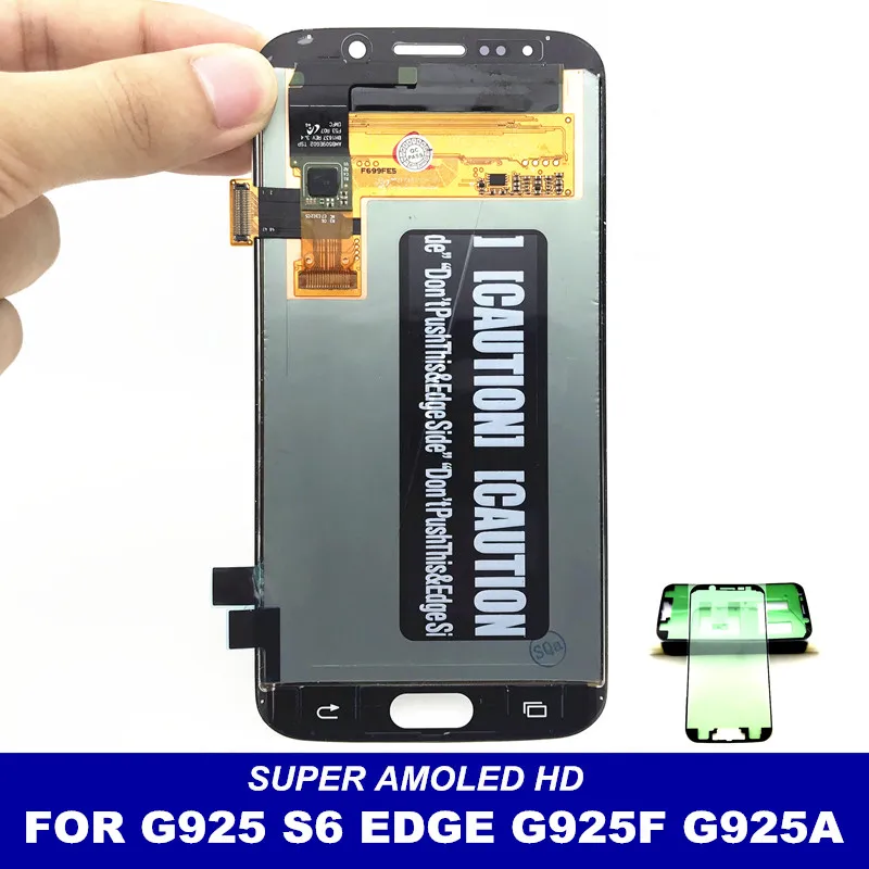 Супер AMOLED LCDs для Samsung Galaxy S6 Edge G925 G925F G925A G925P телефон ЖК-дисплей сенсорный