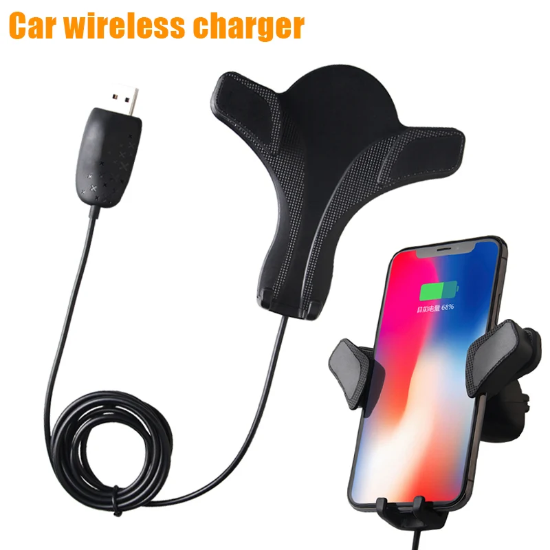 Car Mount Wireless Charger Fast Wireless Charging Pad Car Holder Stand