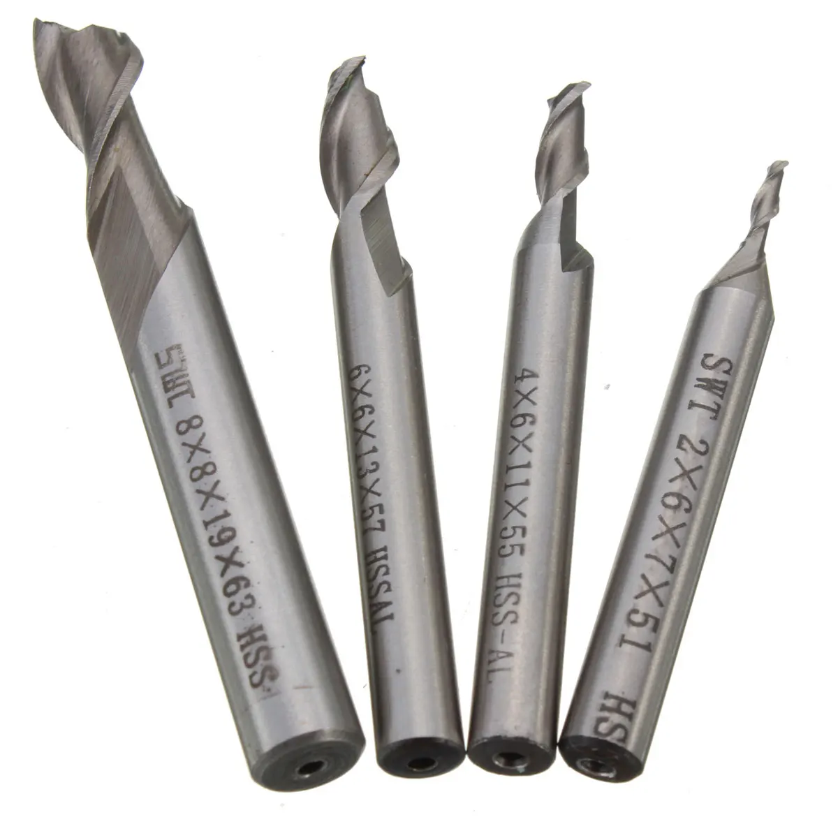 1pcs 5mm x 5mm 2 Flute HSS /& Aluminum End Mill Cutter CNC Bit