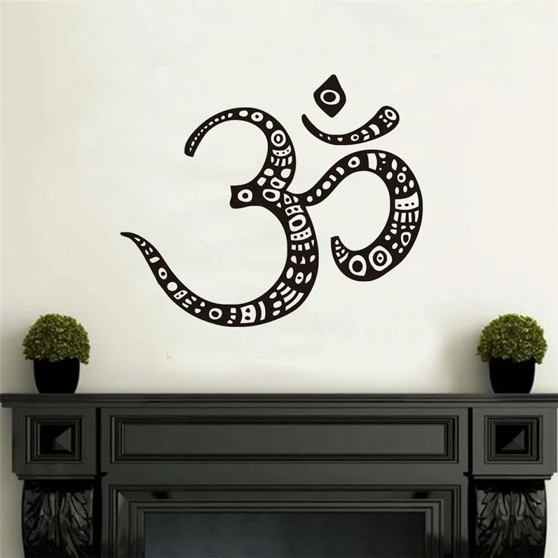 Om Symbol Wall Decal Sticker Buddhism Vinyl Funny DIY Art Wall Stickers
