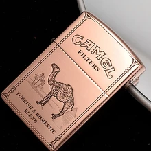 902 XGQ бренд zorr пять боковых резных верблюд фиолетовый медный Керосин Зажигалка