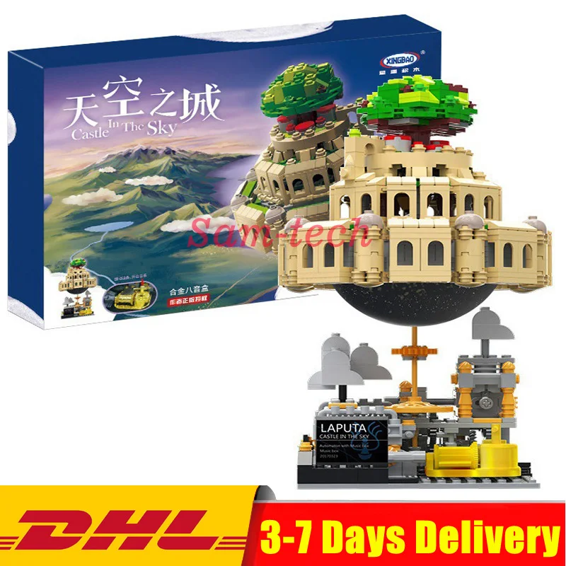 

XingBao 05001 Block 1179Pcs Genuine Creative MOC Series The City in The Sky Set Educational Building Blocks Bricks Model DIYGift