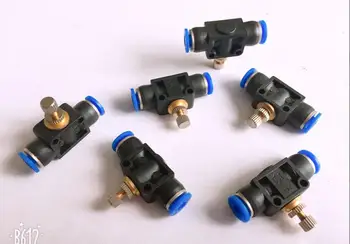 

2pcs Pneumatic pipe joint pipeline throttle valve PA SA LSA4 LSA6 LSA8 LSA10 LSA12