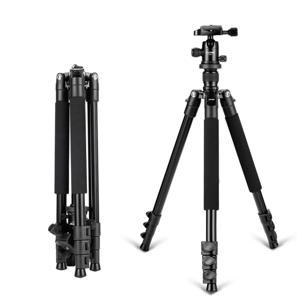 

Zomei Q555 Professional Tripod Aluminum Flexible Photographic Portable Tripod Camera Stand With Pan Head for Digital DSLR Camer