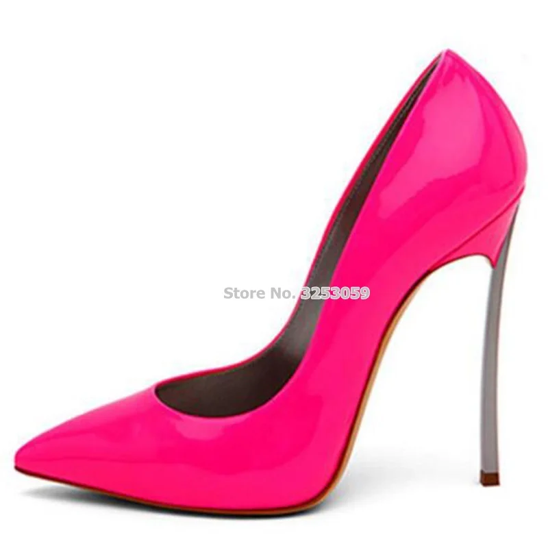 Rose Almudena En Cuir As Rouge Métal Vente Fuchsia Slip Sur Talon Verni Meilleure Peu La Profonde Chaussures Pompes Sexy Chaussure Party Mince Picture Banquet Dames I0wYxqIpr
