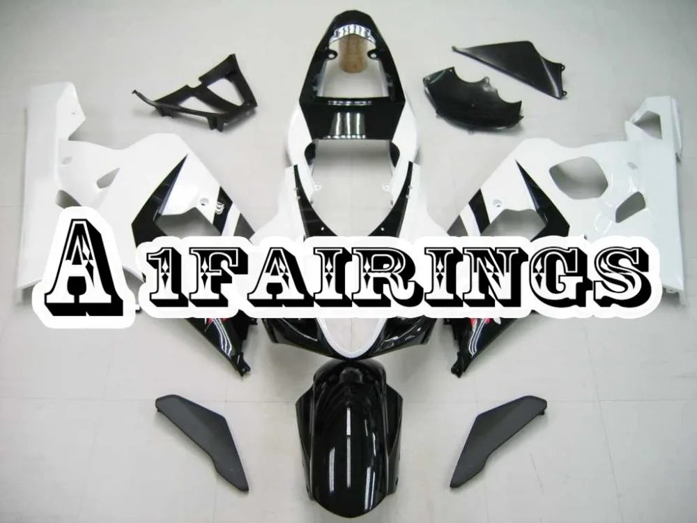 

White Black Full Fairing Kit For Suzuki GSXR600 K4 2004 2005 GSXR750 04 05 Injection ABS Plastic Motorcycles Body Kits Cowlings