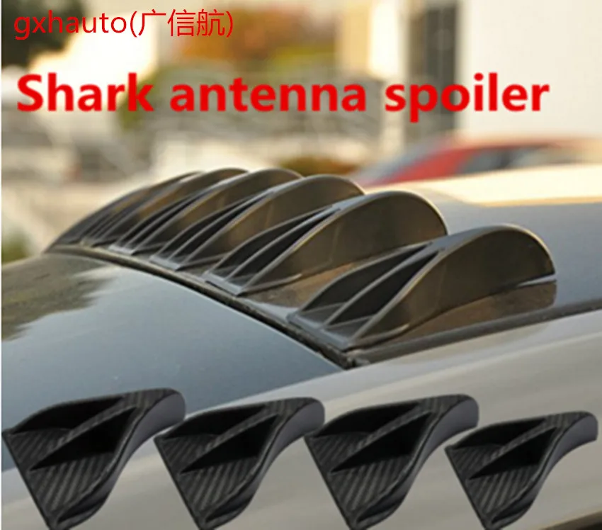 

racing sport Alpha racing Air Vortex Generator Diffuser Roof Shark Fins Spoiler Wing 8pcs Set Kit shark antenna spoiler