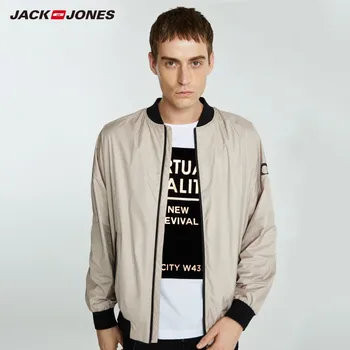 

JackJones Men's Long Sleeves Jacket Baseball Collar Sports Men's Jacket Menswear C|218321528