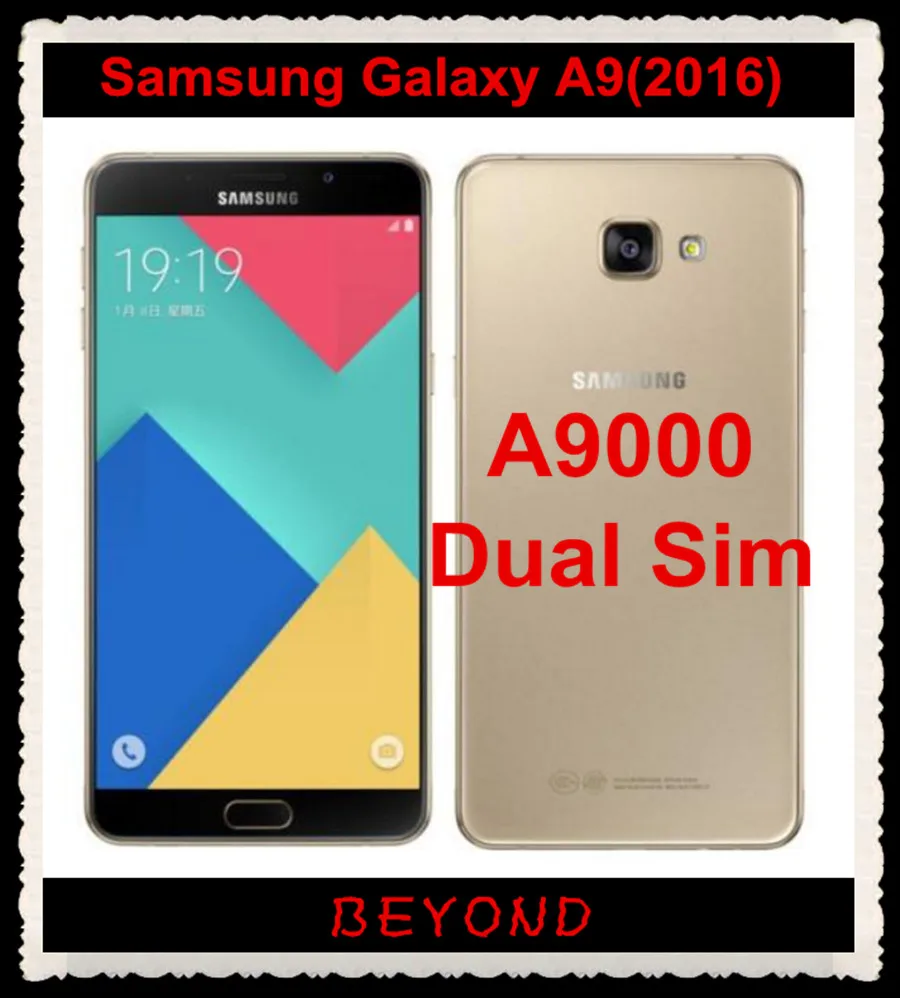 Samsung Galaxy A9 Duos разблокированный 4G LTE Android Dual Sim мобильный телефон A9000 Восьмиядерный ОЗУ 3 Гб ПЗУ 32 Гб 6," 13 МП