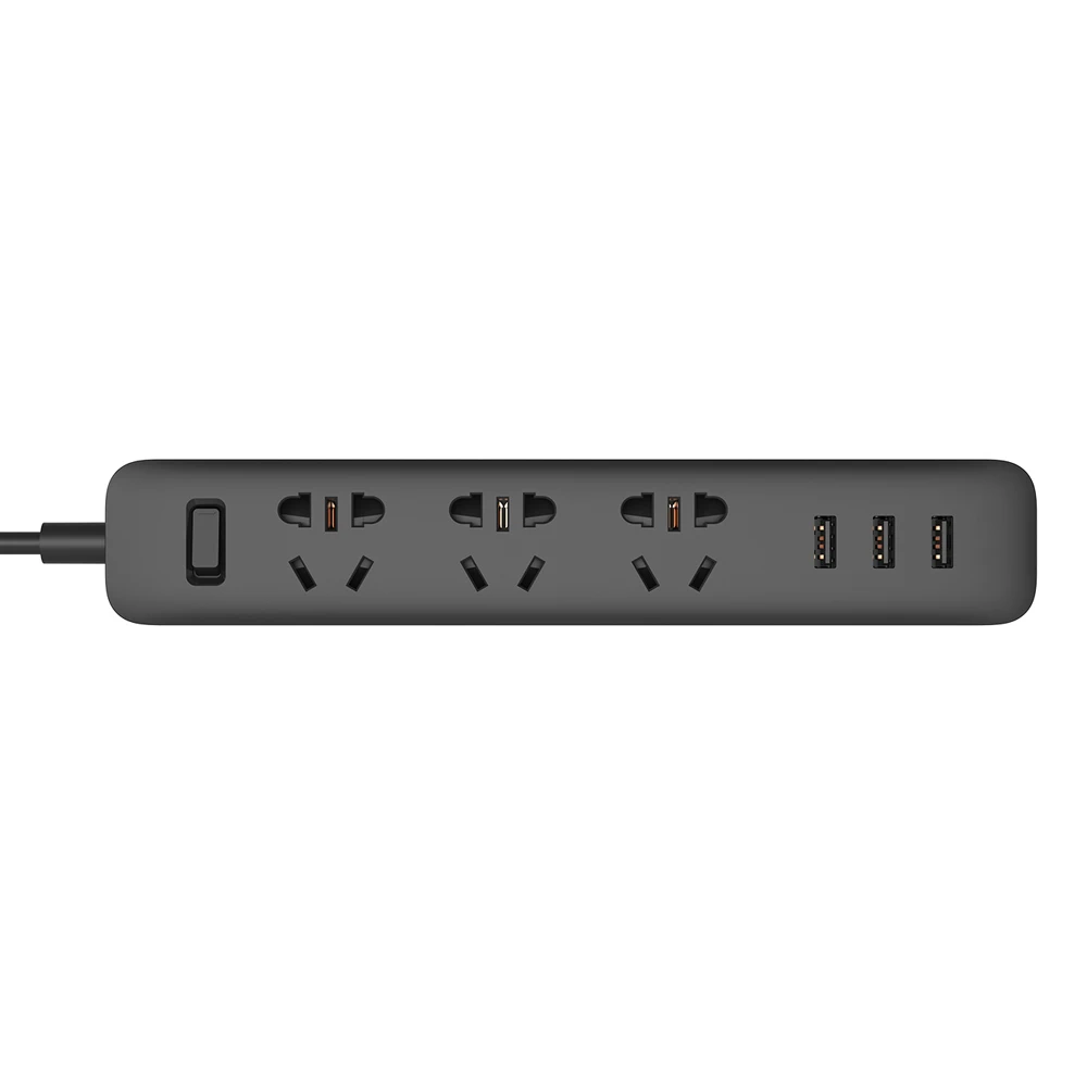 Xiaomi умная розетка питания портативная полоса вилка адаптер Быстрая зарядка 3 USB удлинительная розетка 3 стандартная розетка 1,8 м вилка стандарта Австралии