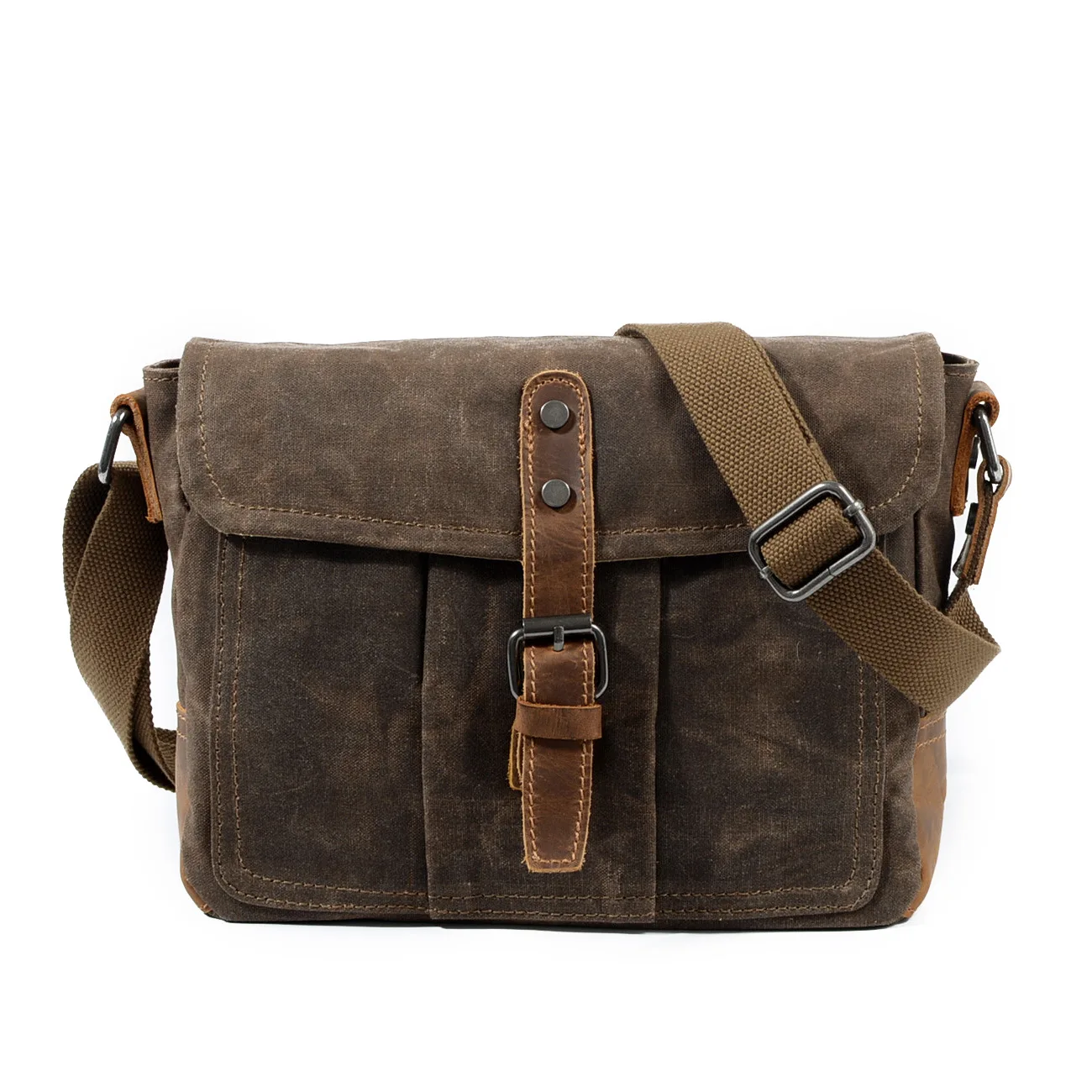 Vintage Men's Canvas Messenger Shoulder Bag Military Crossbody Bags Satchel EV Vintage Men's Canvas Messenger Shoulder Bag Military Crossbody Bags Satchel EV