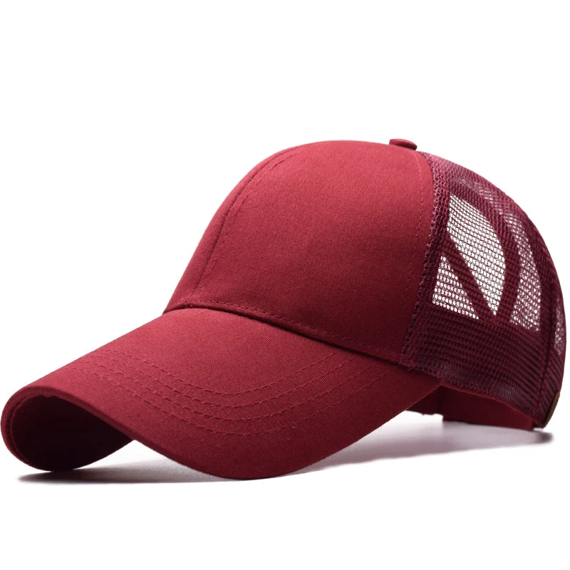 Women Summer Ponytail Baseball Cap Ladies Messy Bun Adjustable Sport Hat Camouflage Woman's Outdoor Snapback Mesh Caps CP0004 (13)
