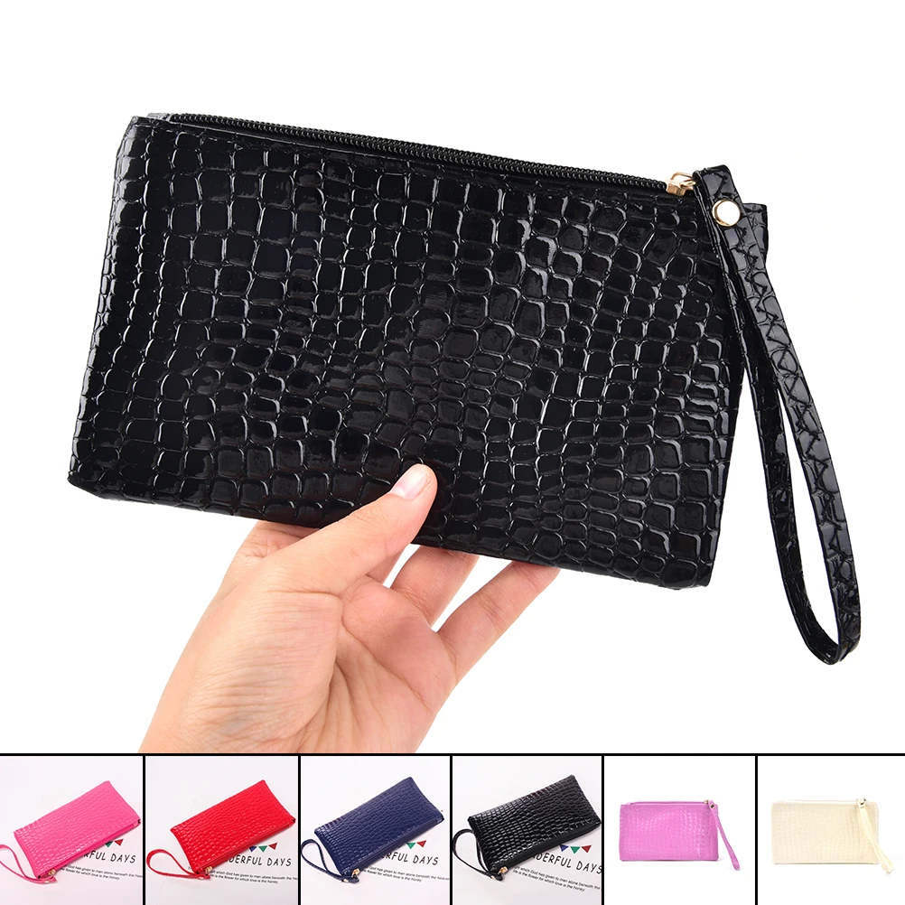 

Women Crocodile PU Leather Clutch Handbag Cosmetic Bag Women Handbag Crocodile purse Clutch Bag