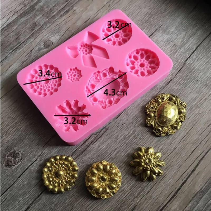 

1PCS Silicone Mold Many Kinds Of Diamonds Shape 3D Silicone Cake Mold, Cartoon Figre/cake tools Soap Mold Cake Decoration D148