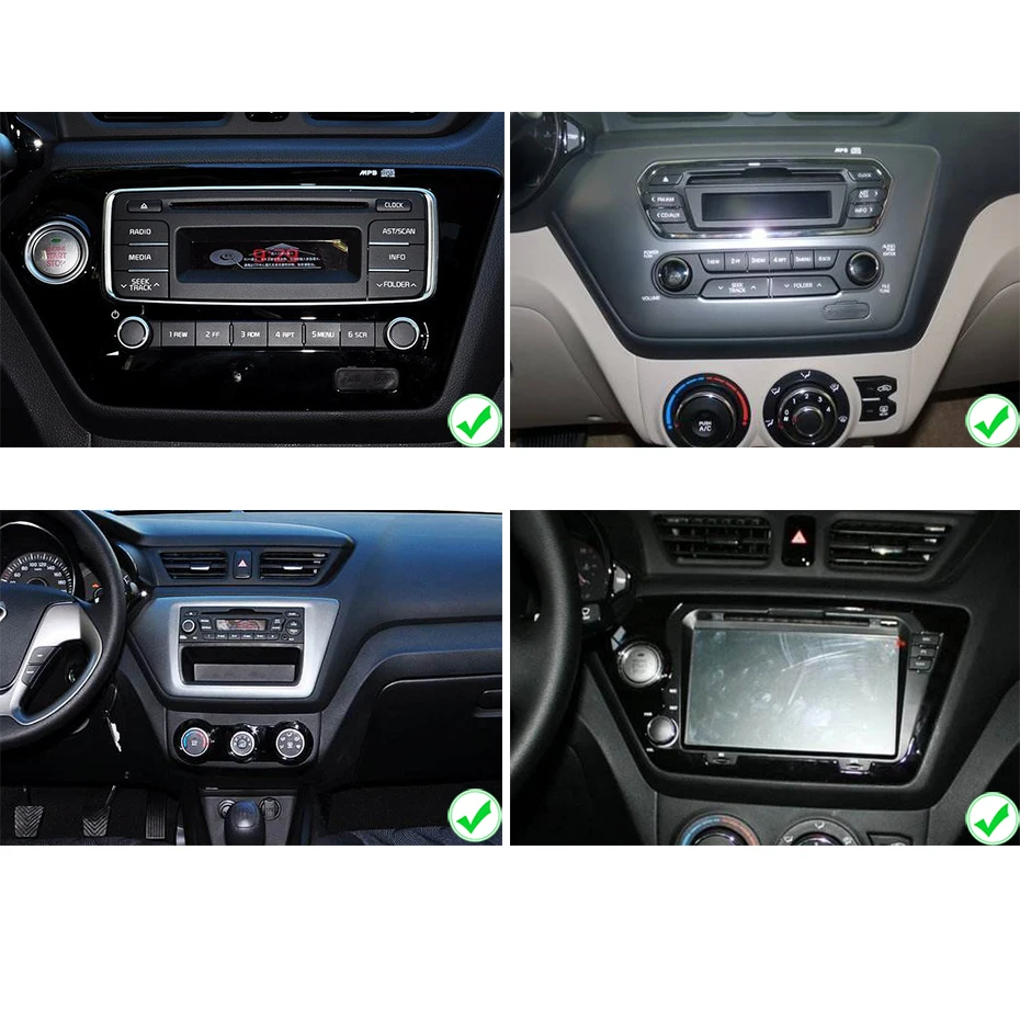 Clearance IPS DSP Android 9.0 64G Car GPS forKIA RIO 3 4 accessories sedan dvd 2016 2017 2018 Car Navigation Stereo Radio NO DVD Player 5