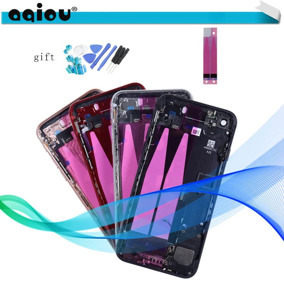 

Back Middle Frame Chassis For iphone 7 like 8 Full Housing Assembly Battery Cover Flex Cable or For 7 plus like 8 plus Style