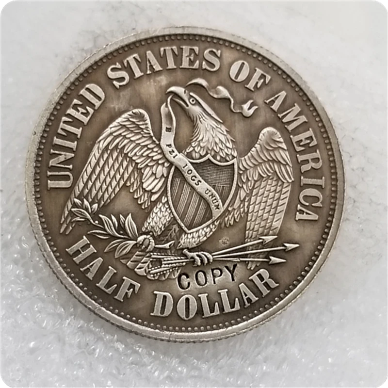 COPY REPLICA 1859 Paquet Seated Half Dollar Patterns COIN | Дом и сад