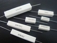 10 PCS 10 W 0.33R 0.33 OHM Cerâmica Cimento Power Resistor (0.1R 0.22R 0.5R 3R