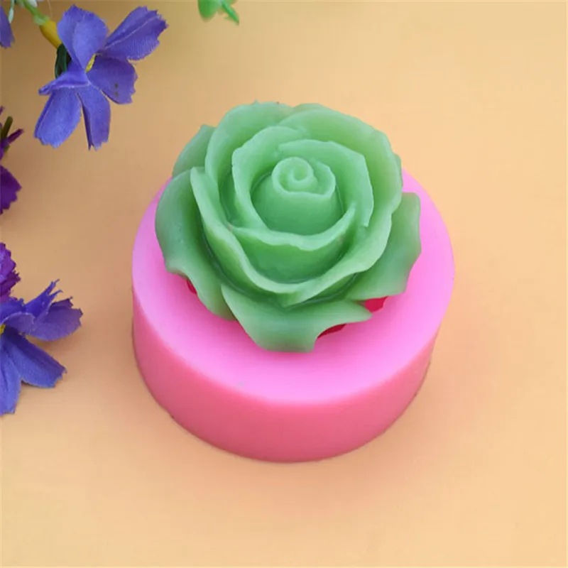 Цветочное цветение искусственное мыло 3D желе конфеты шоколадное украшение формы