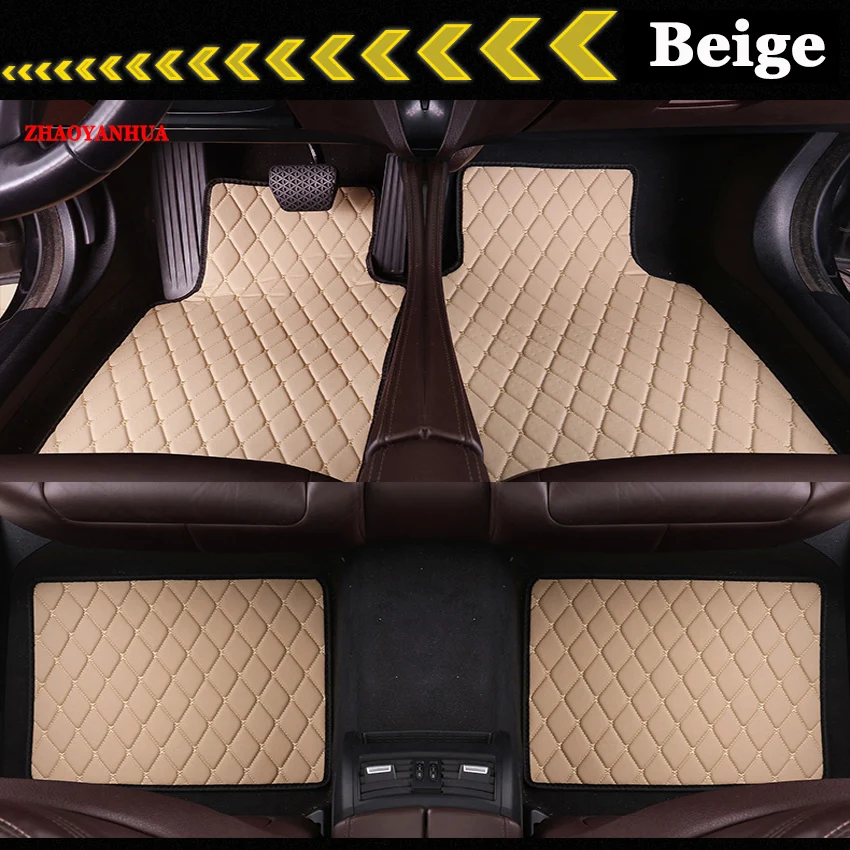 ZHAOYANHUA Car Floor Mats Universal Fit Driver & Passenger Seat Floor