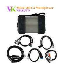Best Price MB STAR C3 Multiplexer with 5 Cables for Cars and Trucks Diagnostic Interface Free