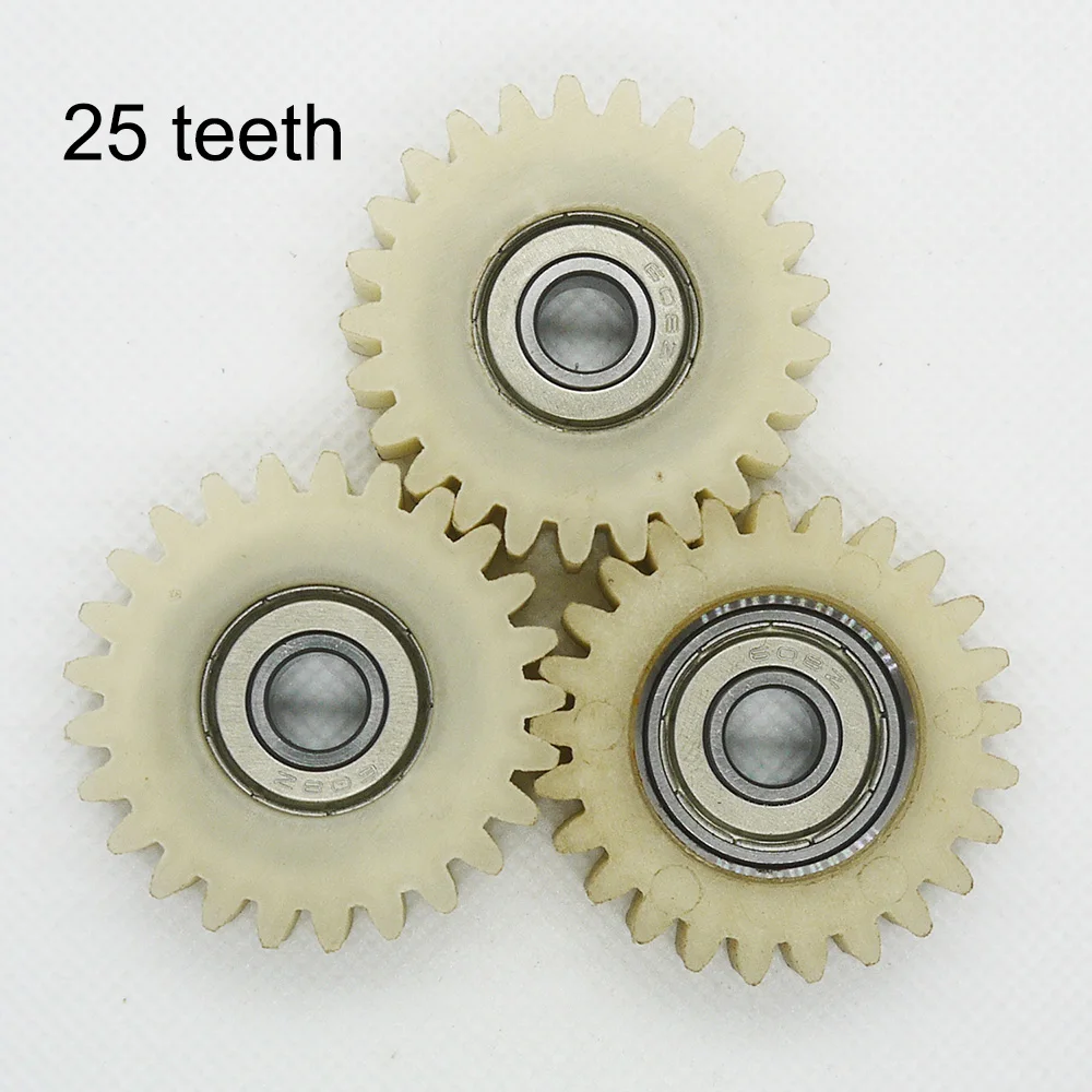3pcs 25 teeth 40mm PA66 Nylon 628 ball bearing gear for electrical bike