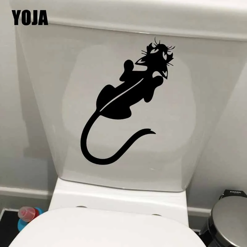 YOJA 16.3X24.9CM пикантные Кот Спальня дома Настенная Наклейка для туалета Декор T5-0103 |