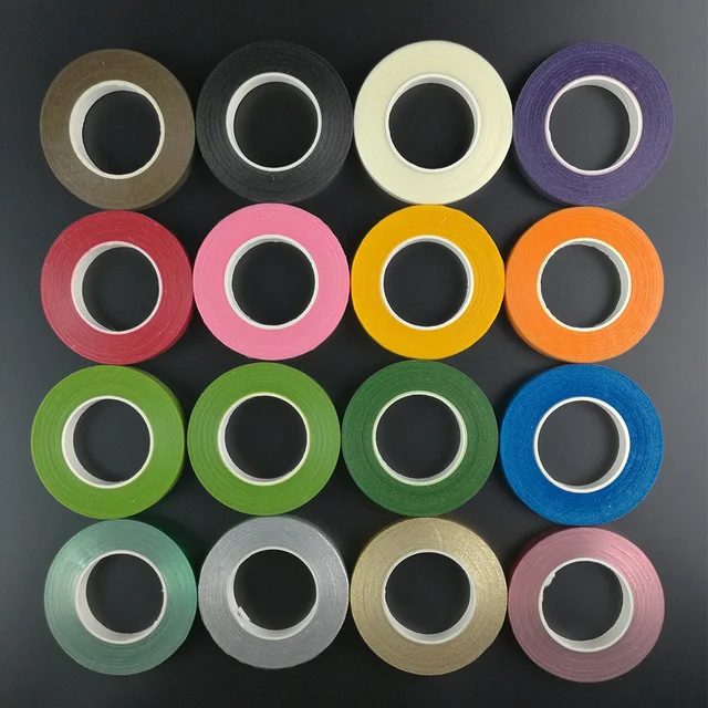 Buy 1PC 30 Yard 12MM Paper Tape Florist Floral Stem Tape Craft Roll Dark Green