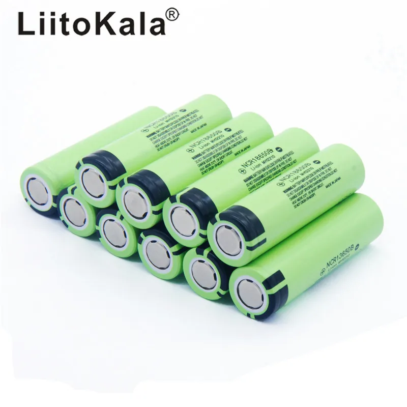 Новинка 10 шт./лот LiitoKala Оригинальная 18650 батарея 3400mah 3,7 v литиевая батарея для panasonic NCR18650B 3,7 V фонарик батарея