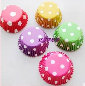 

Polka dots Baking Cups Cupcake Liners Paper Muffin Cases Cake Decoration baby shower