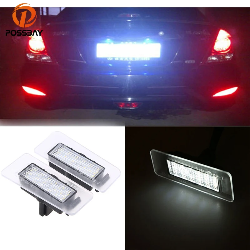 Buy POSSBAY White 18 LED Number License Plate Lights Lamps for Hyundai
