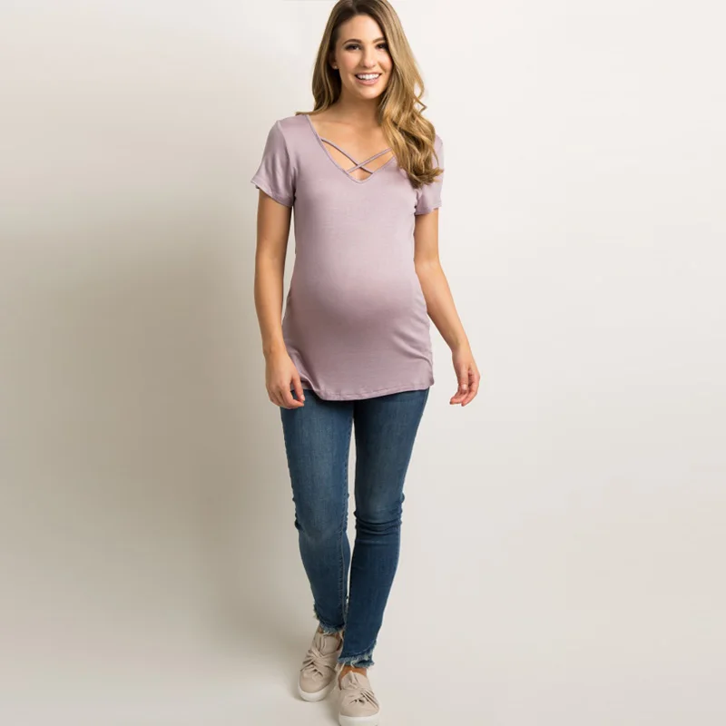 maternity blouse AS1771 Pink 003