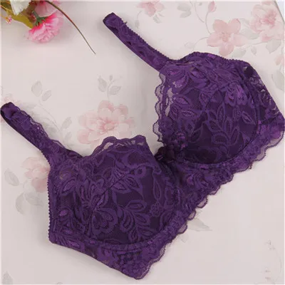 SVOKOR Women Bras Fashion Casual Sexy V-neck Solid Color Chest Pad Lace Sling Nylon Breathable Elasticity Comfortable Women Bras plunge bra Bras