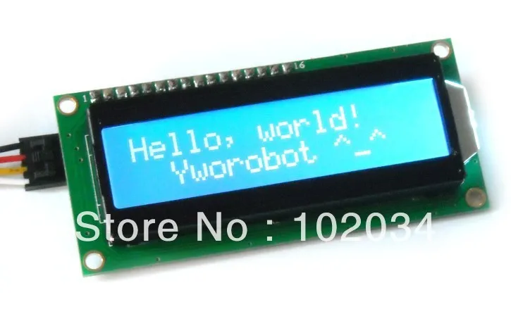 10 шт. х Синий IIC / I2C 1602 последовательный ЖК модуль Дисплей Световые