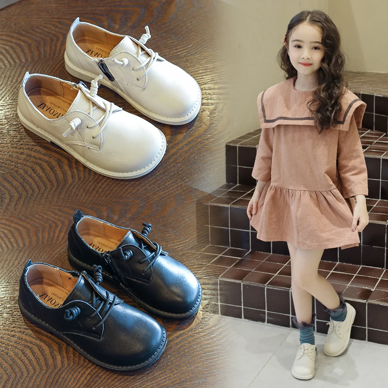 

AAdct 2019 spring Brand princess girls shoes new soft sole kids shoes for boys High-quality Genuine leather children shoes