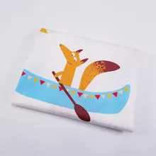 Новая серия животных твиловая, хлопковая ткань, Лоскутная Ткань, DIY Детские и Детские швейные одеяла жир четверти материал для постельных принадлежностей лист