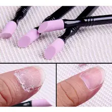 Шлифовальная ручка для ногтей двухсторонний кварцевый триммер для удаления кутикулы Инструмент для маникюра ногтей шлифовальная ручка дропшиппинг 18jun8