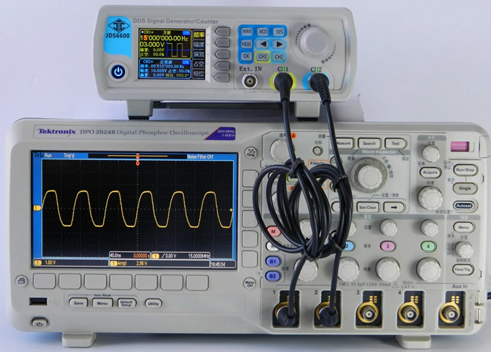 JUNTEK JDS6600 Серия DDS генератор сигналов двухканальный генератор цифровой импульсный источник сигнала Частотомер