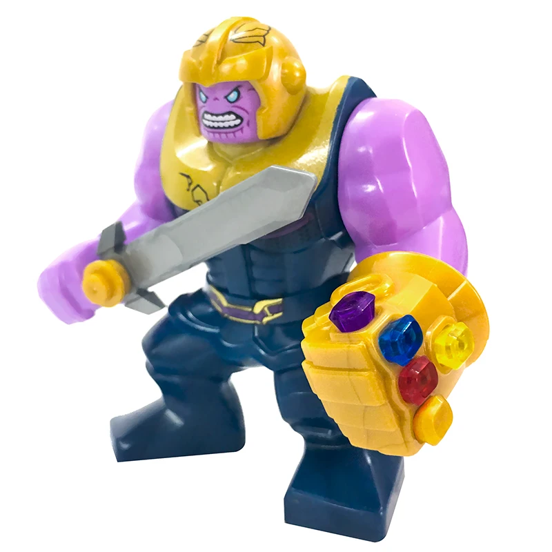 

LegoINGlys Infinity War Thanos Marvel Batman Action Figure Legends Spiderman Ironman Deadpool Playmobil Toys Building Blocks