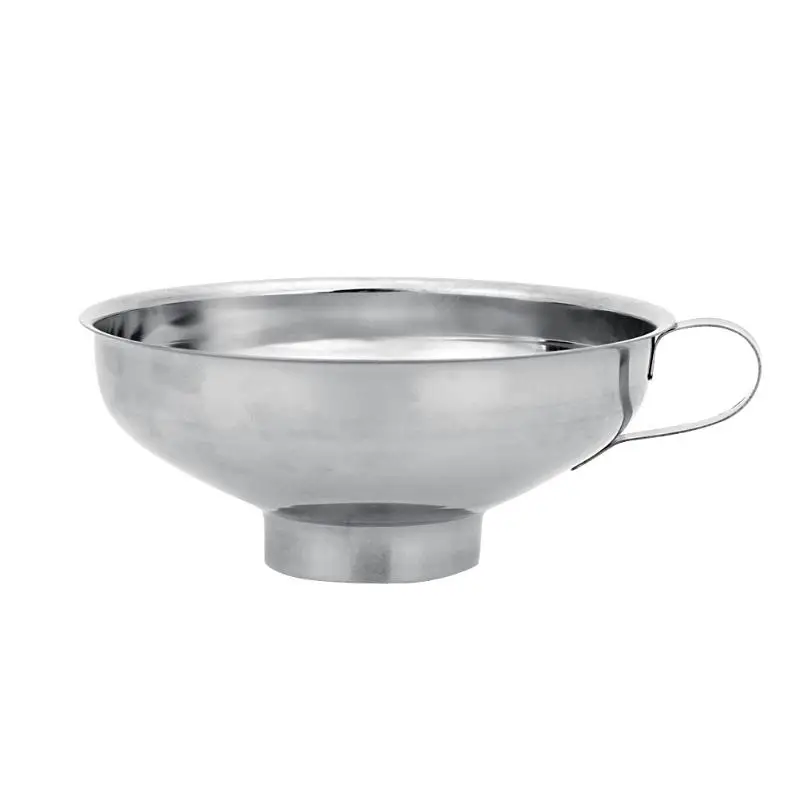 

Kitchen Funnel Gadget Wide Neck Stainless Steel Funnel for Transferring Liquid Trichter Canning Hopper Filter Canning Tools