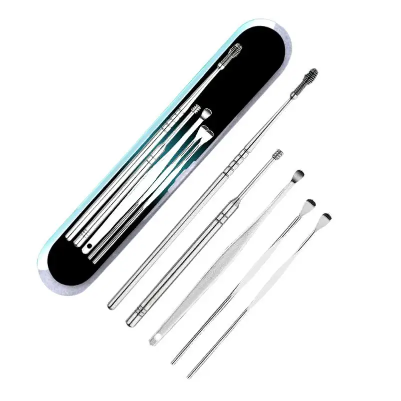 Ear Care 5Pcs/Set Stainless Steel Ear Tapping Ear Clean Earwax Skimmed