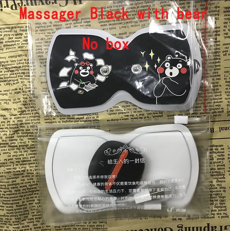Xiaomi LF брендовый Портативный электрический стимулятор для всего тела Расслабляющий массажер для мышечной терапии волшебные наклейки Кумамон версия - Цвет: Black no box