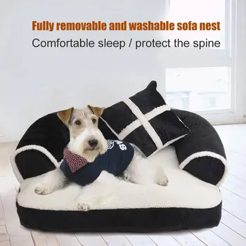 

Pet Bed Soft Comfortable Dog Nest Cats House Sleeping Bag Bed Pet Supplies UD88