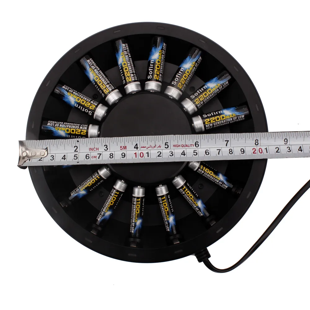 Sofirn 16 слотов AAA AA зарядное устройство s светодиодный светильник Смарт зарядное устройство Ni-MH зарядное устройство s США ЕС вилка быстрое зарядное устройство без батареи