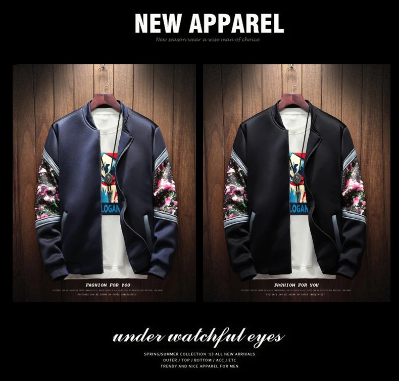 Acheter Floral Bomber Jacket Hommes Patchwork Fleurs Manches Longues Zipper Vestes Manteau Hommes Pilote Veste Plus La Taille M 5xl De 3953 Du