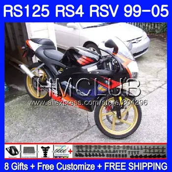

RS4 For Aprilia RS 125 99 00 01 02 03 04 05 Hot red black 122HM25 RSV125R RS-125 RSV125 R 1999 2000 2001 2002 2003 2005 Fairings