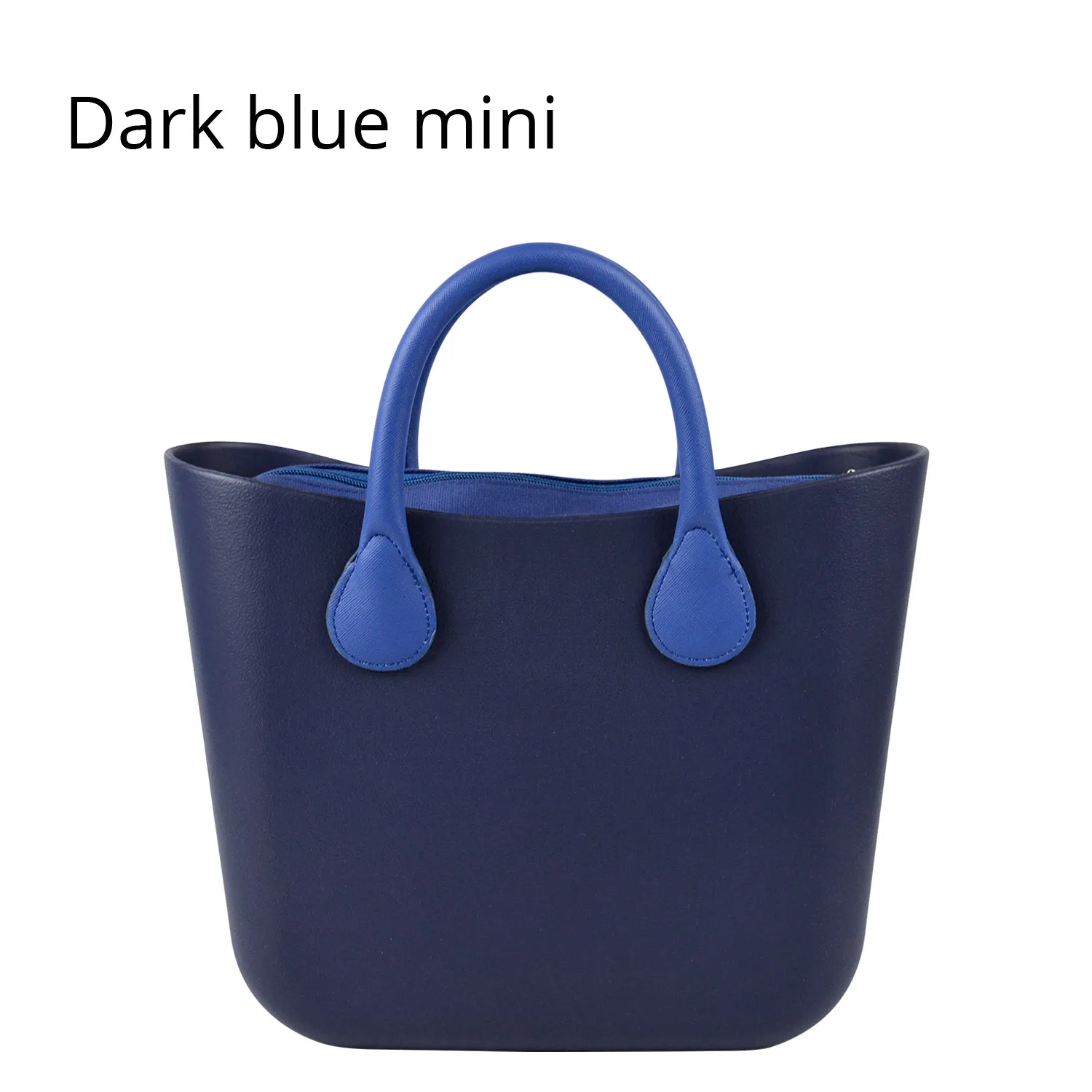 Новая мини-сумка из ЭВА со вставкой с цветными ручками из ЭВА силиконовой резины Obag O Bag стильная водонепроницаемая сумка DIY женская сумочка - Цвет: dark blue