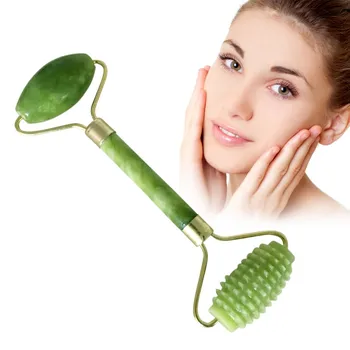 

Jade Wheel Roller Promote Blood Circulation Remove Dark Circle Eye Bags Facial Anti-Aging Facial Massage Roller
