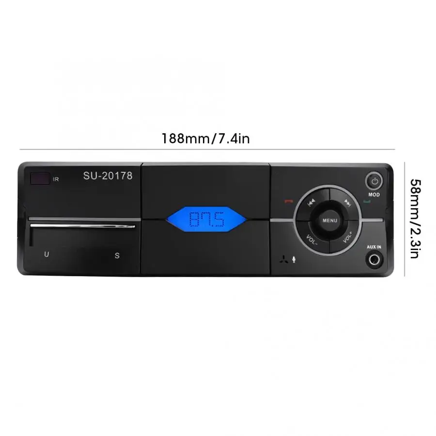Автомобильный MP3-плеер Bluetooth стерео аудио видео радио плеер Поддержка USB AUX FM приемник M автомобильный mp3-плеер